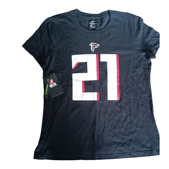 Women's Nike Falcons Gurley II Game Time T-Shirt Size Medium Black  NWT - Picture 1 of 8